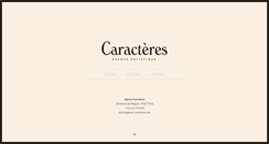 Desktop Screenshot of agence-caracteres.com